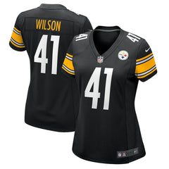 Nike Payton Wilson Pittsburgh Steelers Women's Team Game Jersey Black