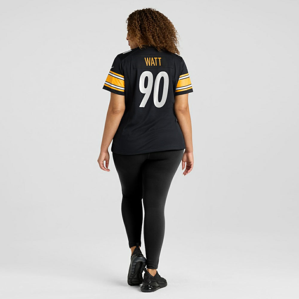 Nike T.J. Watt Pittsburgh Steelers Women's Team Game Jersey Black