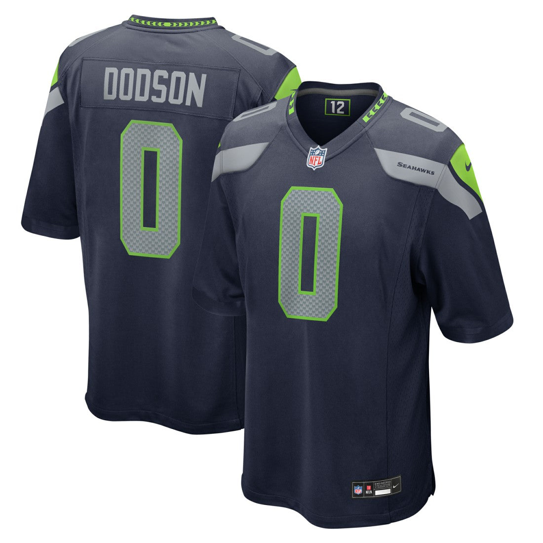 Nike Tyrel Dodson Seattle Seahawks Game Jersey College Navy