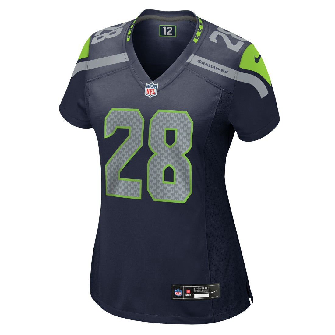 Nike Nehemiah Pritchett Seattle Seahawks Women's Team Game Jersey College Navy