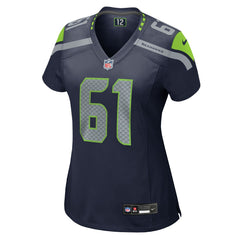 Nike Jalen Sundell Seattle Seahawks Women's Team Game Jersey College Navy