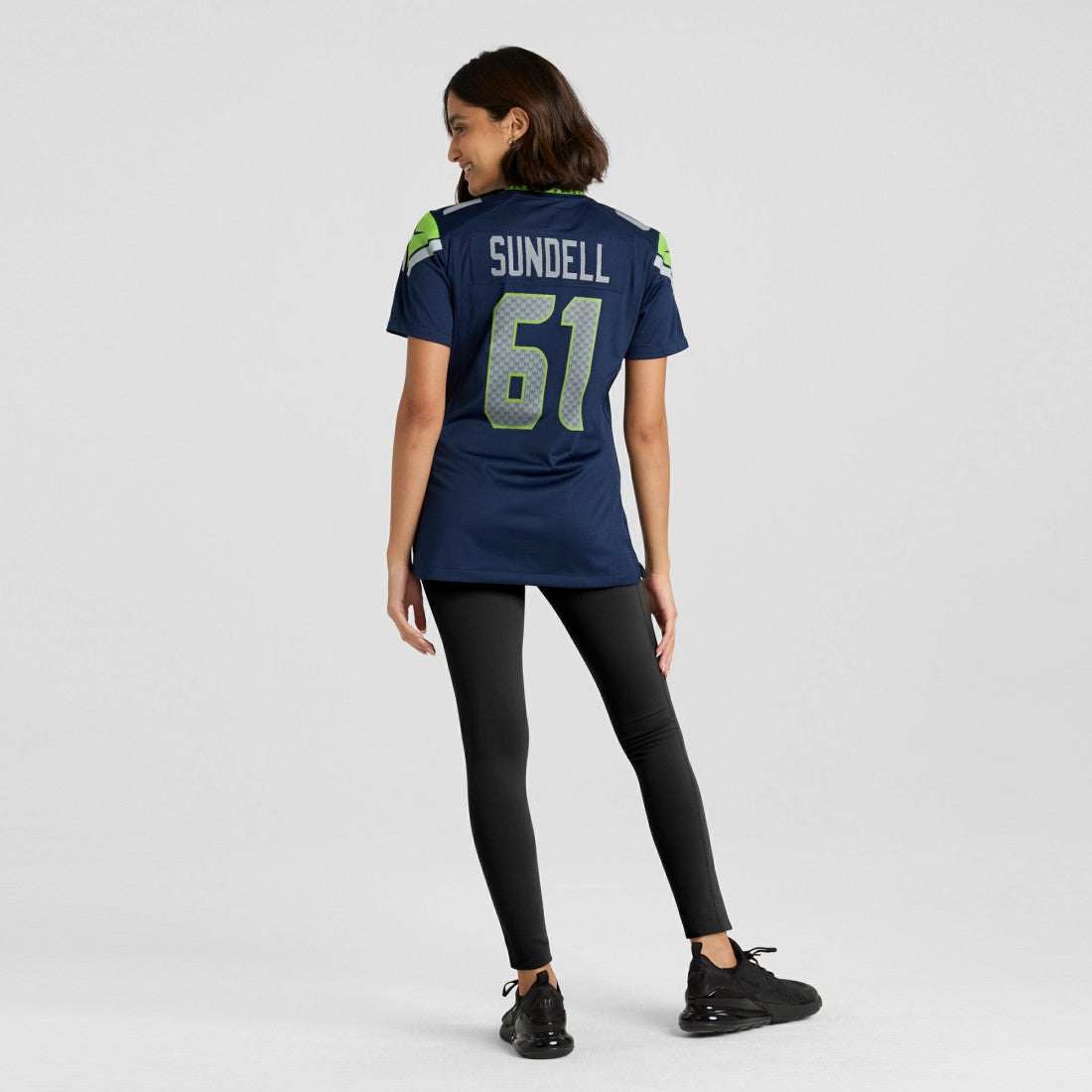Nike Jalen Sundell Seattle Seahawks Women's Team Game Jersey College Navy