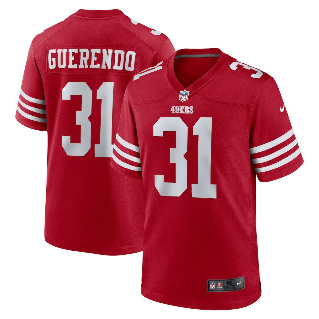 Nike Isaac Guerendo San Francisco 49ers Game Jersey Scarlet