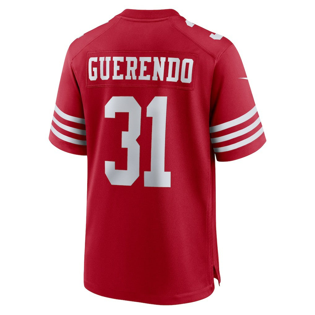 Nike Isaac Guerendo San Francisco 49ers Game Jersey Scarlet