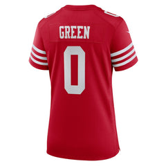 Nike Renardo Green San Francisco 49ers Women's Team Game Jersey Scarlet