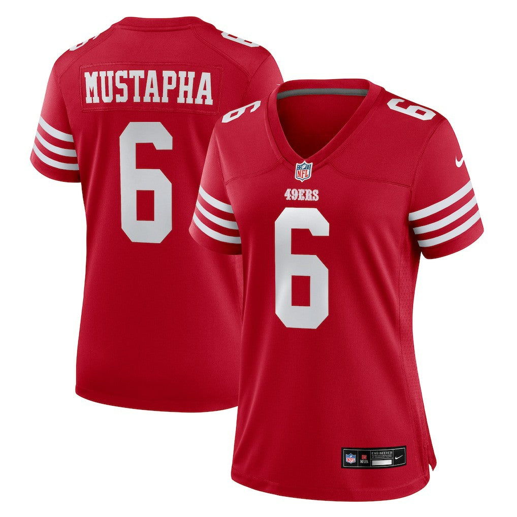Nike Malik Mustapha San Francisco 49ers Women's Team Game Jersey Scarlet