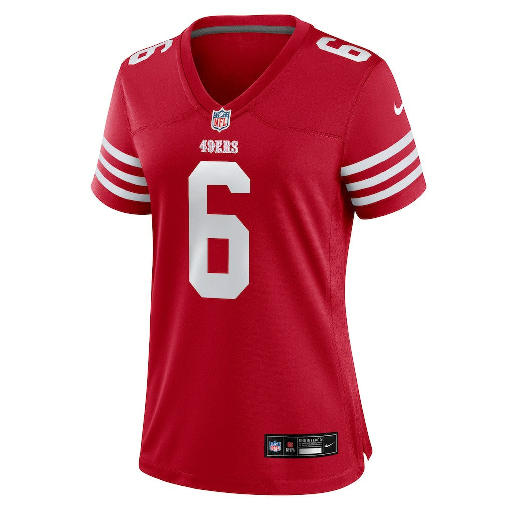 Nike Malik Mustapha San Francisco 49ers Women's Team Game Jersey Scarlet