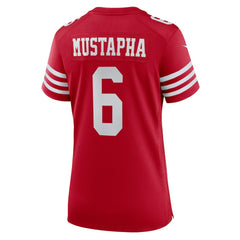 Nike Malik Mustapha San Francisco 49ers Women's Team Game Jersey Scarlet