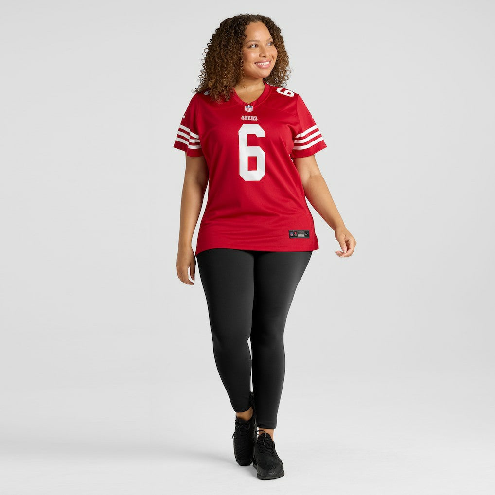 Nike Malik Mustapha San Francisco 49ers Women's Team Game Jersey Scarlet
