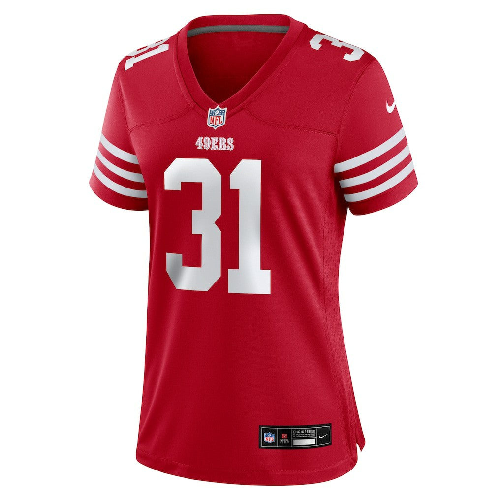 Nike Isaac Guerendo San Francisco 49ers Women's Team Game Jersey Scarlet