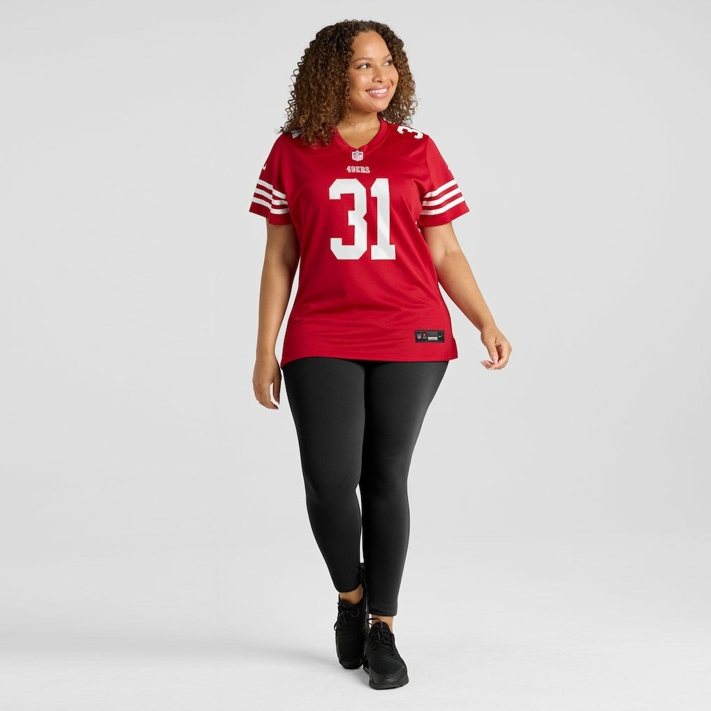 Nike Isaac Guerendo San Francisco 49ers Women's Team Game Jersey Scarlet