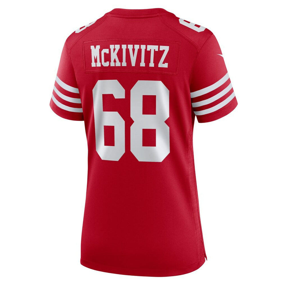 Nike Colton McKivitz San Francisco 49ers Women's Team Game Jersey Scarlet