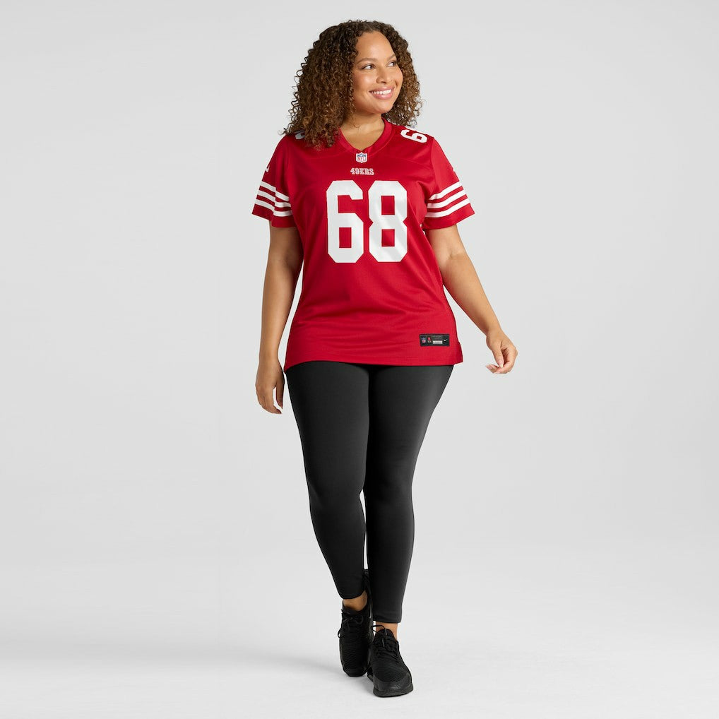 Nike Colton McKivitz San Francisco 49ers Women's Team Game Jersey Scarlet