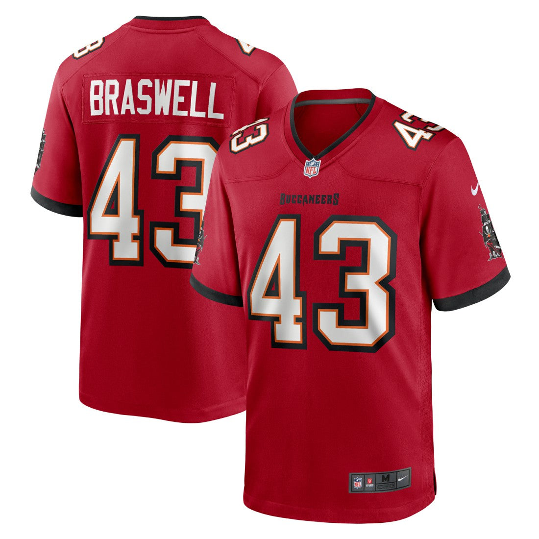 Nike Chris Braswell Tampa Bay Buccaneers Game Jersey Red