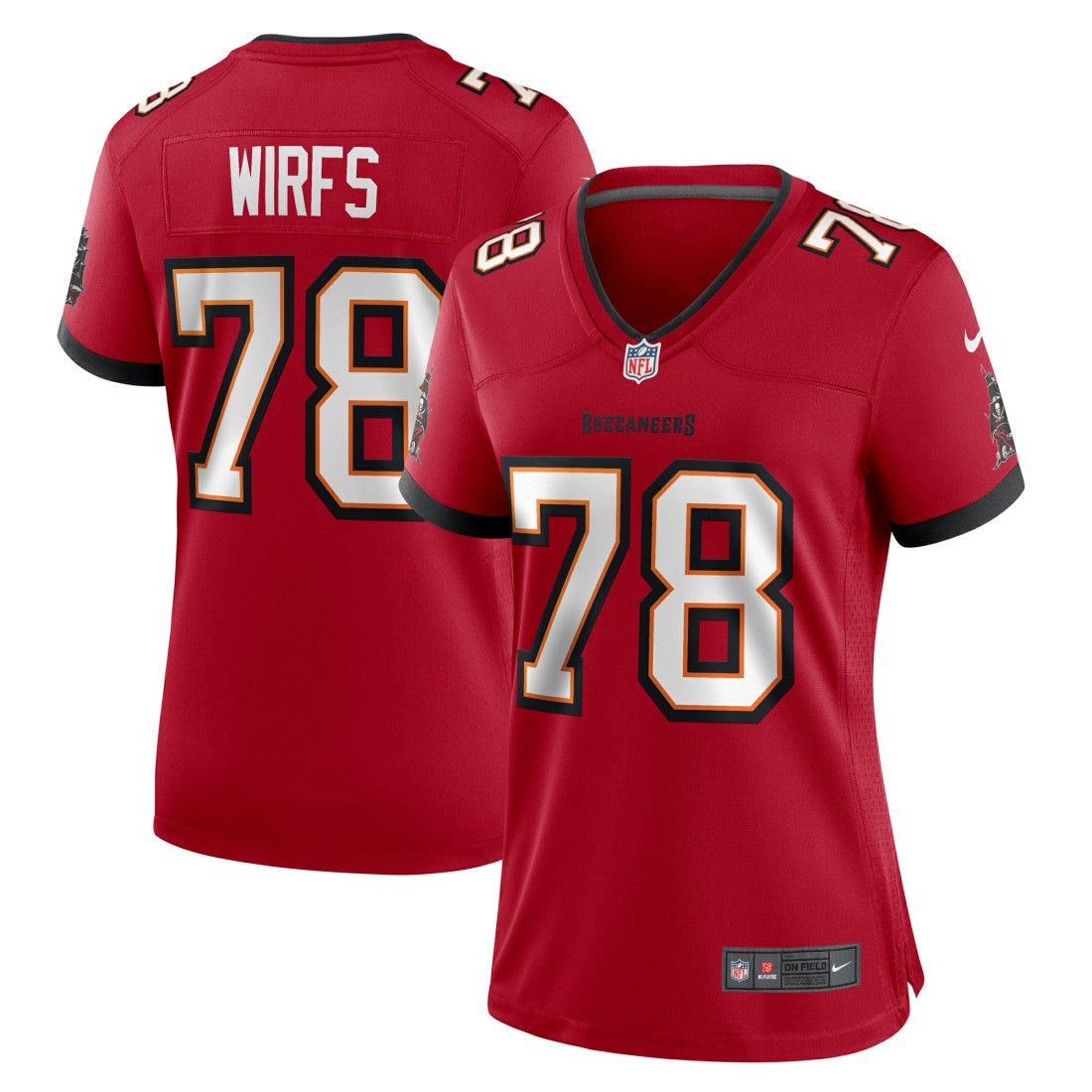 Nike Tristan Wirfs Tampa Bay Buccaneers Women's Team Game Jersey Red