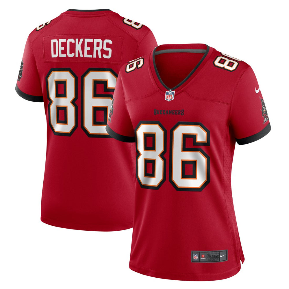 Nike Evan Deckers Tampa Bay Buccaneers Women's Team Game Jersey Red