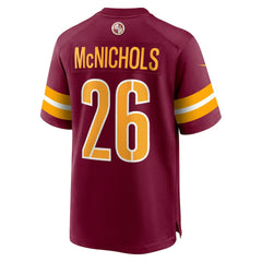 Nike Jeremy McNichols Washington Commanders Game Jersey Burgundy