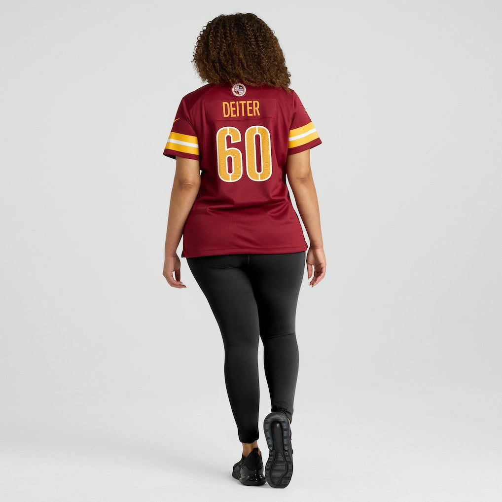 Nike Michael Deiter Washington Commanders Women's Team Game Jersey Burgundy