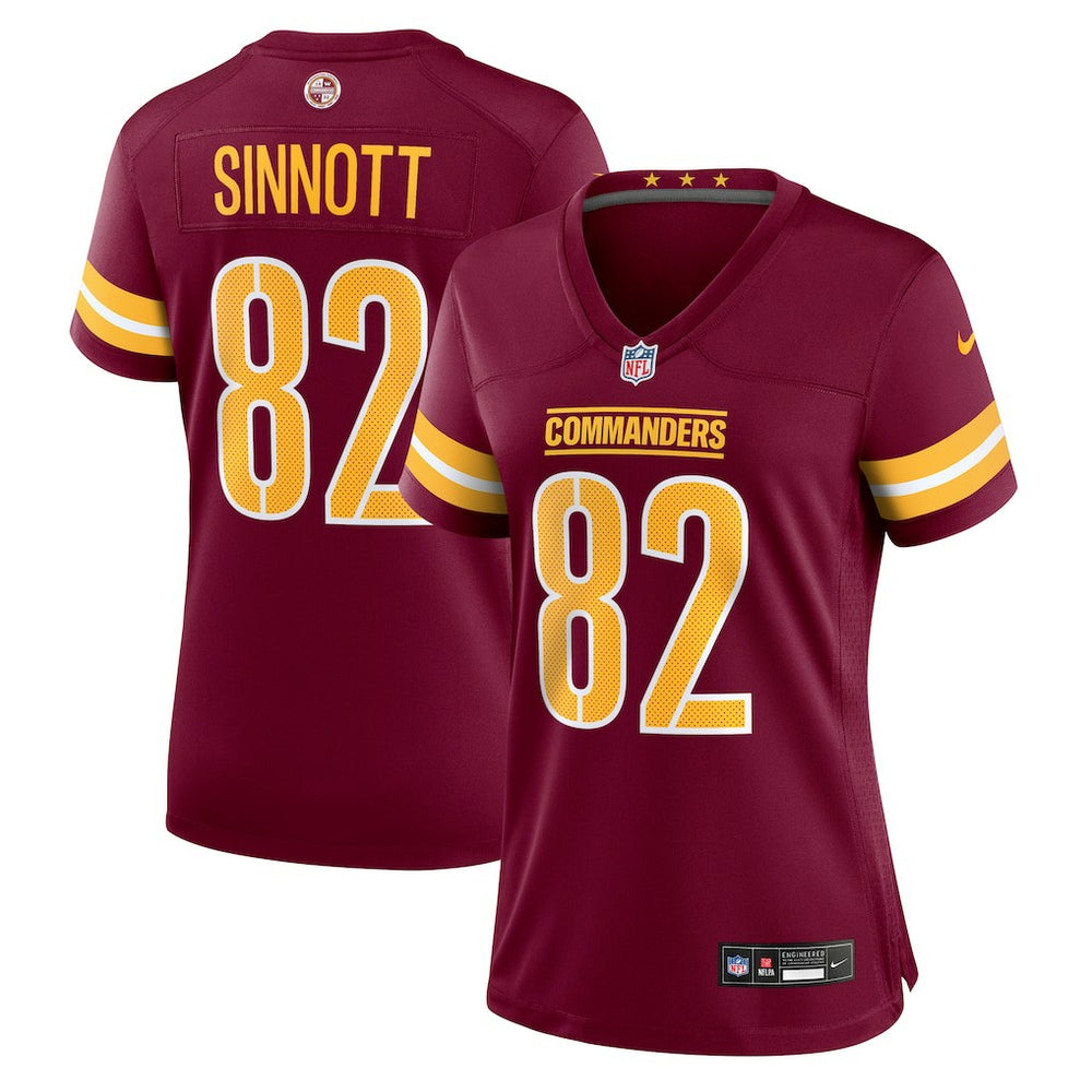 Nike Ben Sinnott Washington Commanders Women's Team Game Jersey Burgundy