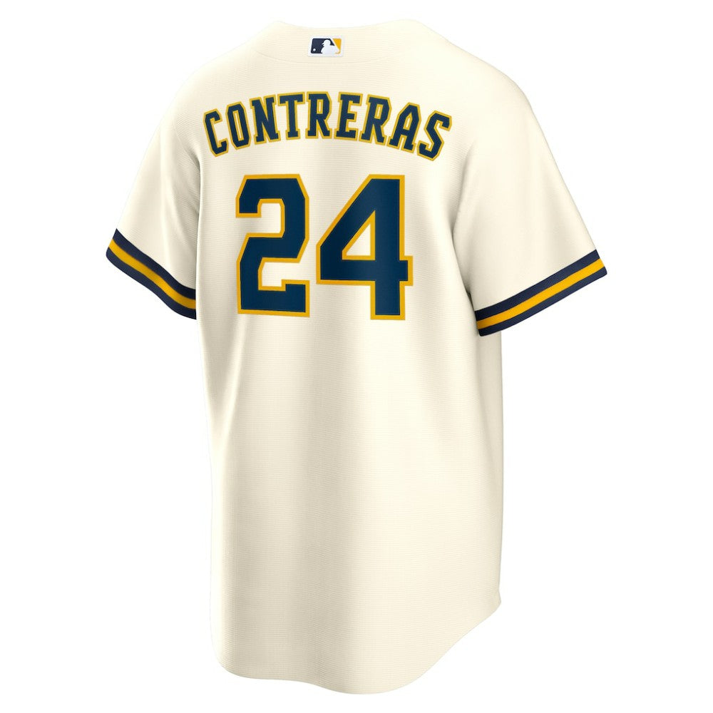 William Contreras Milwaukee Brewers Nike Home Replica Jersey - Cream - Nike Lifestyle
