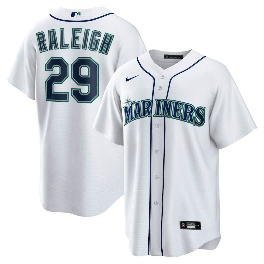 Cal Raleigh Seattle Mariners Nike Home Replica Player Jersey - White - Nike Online