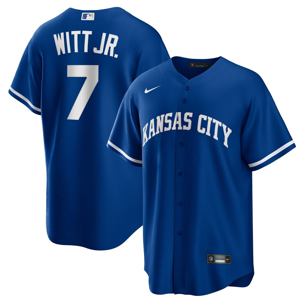 Bobby Witt Jr. Kansas City Royals Nike Alternate 2 Replica Jersey - Rush Blue - Nike on Sale