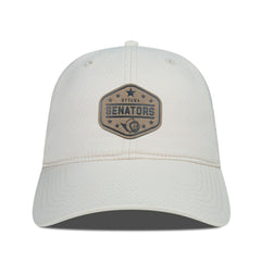 Ottawa Senators Men's Levelwear Faux Leather Patch Unstructured Adjustable Hat - Cream - NHL 202262251