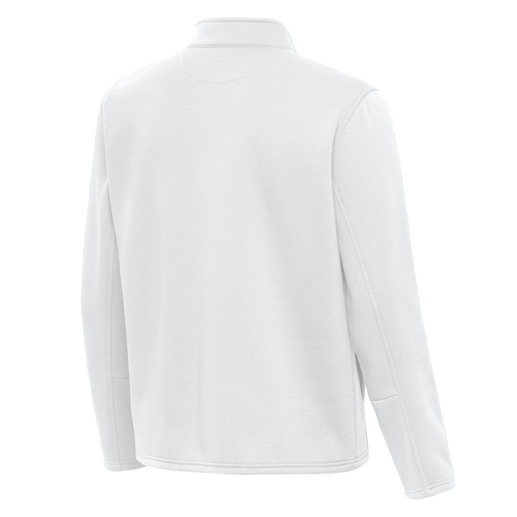 Dallas Cowboys Antigua Twist Quarter-Zip Pullover Jacket White