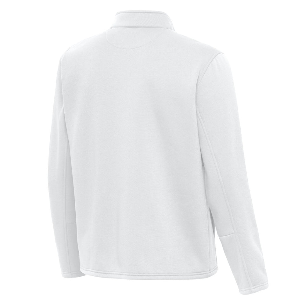 Detroit Lions Antigua Twist Quarter-Zip Pullover Jacket White