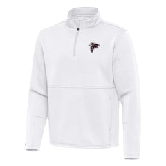 Atlanta Falcons Antigua Twist Quarter-Zip Pullover Jacket White