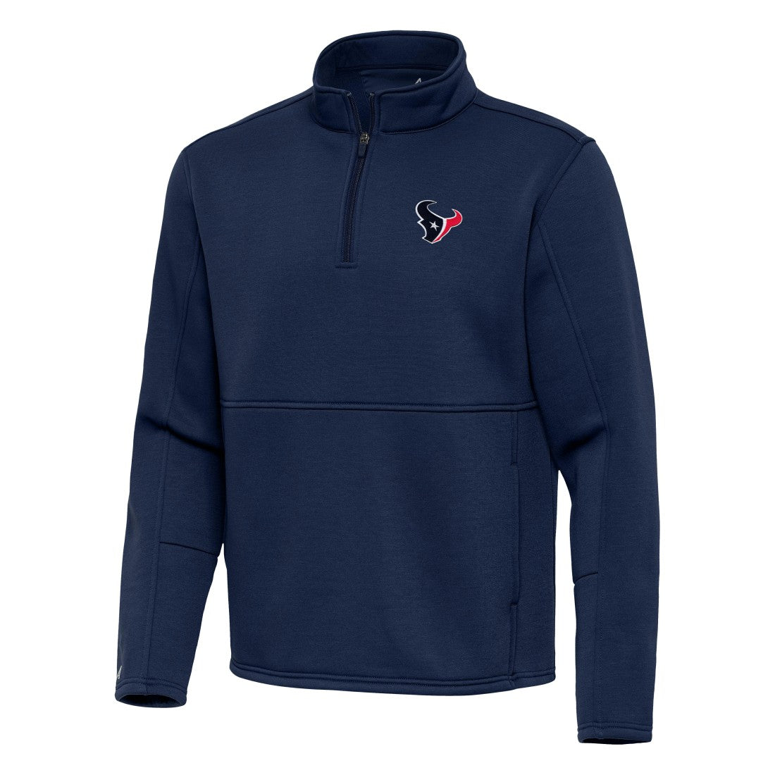 Houston Texans Antigua Twist Quarter-Zip Pullover Jacket Navy