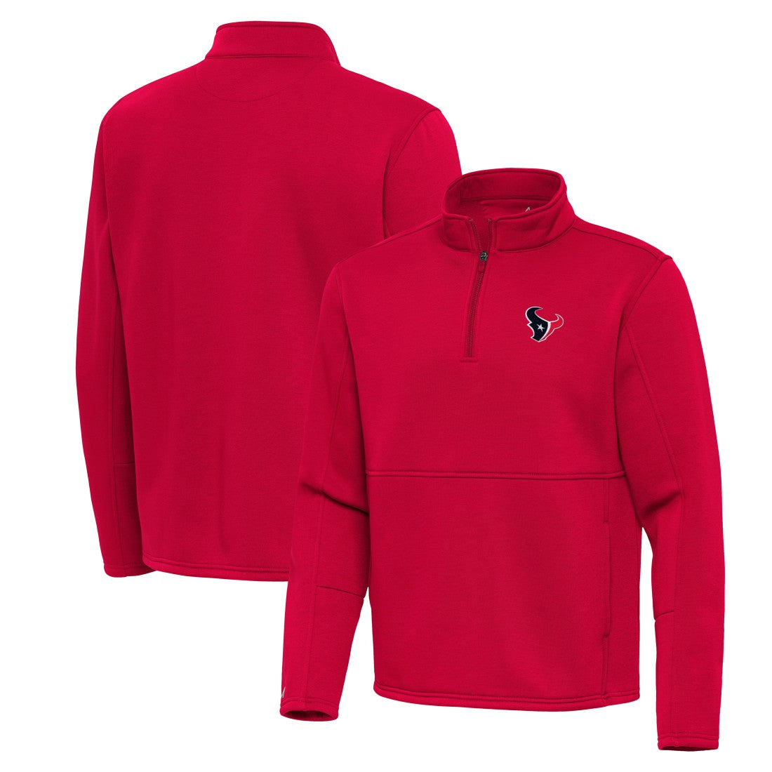 Houston Texans Antigua Twist Quarter-Zip Pullover Jacket Red