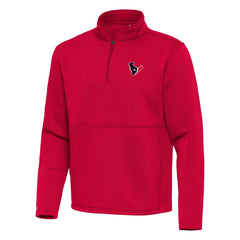 Houston Texans Antigua Twist Quarter-Zip Pullover Jacket Red
