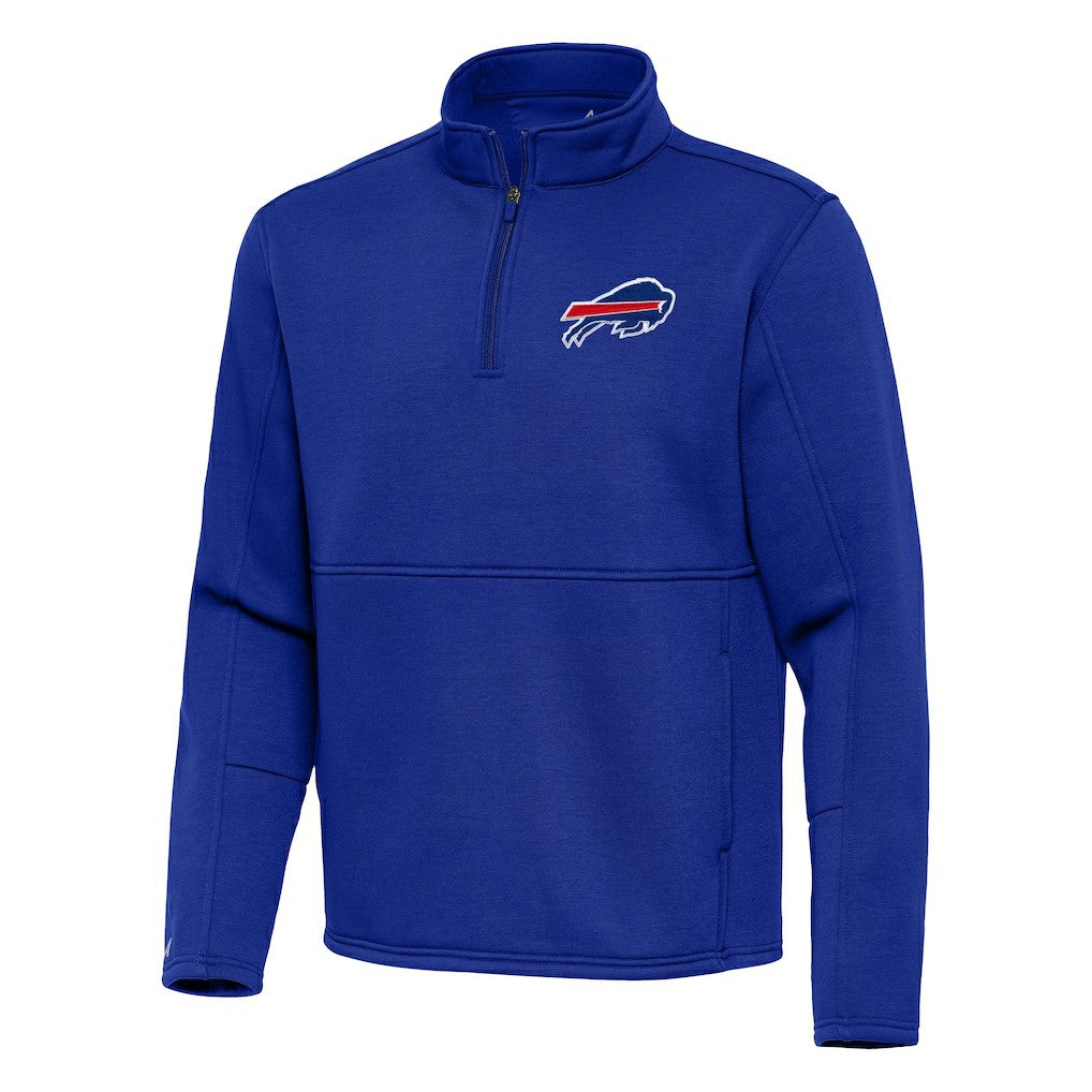 Buffalo Bills Antigua Twist Quarter-Zip Pullover Jacket Royal