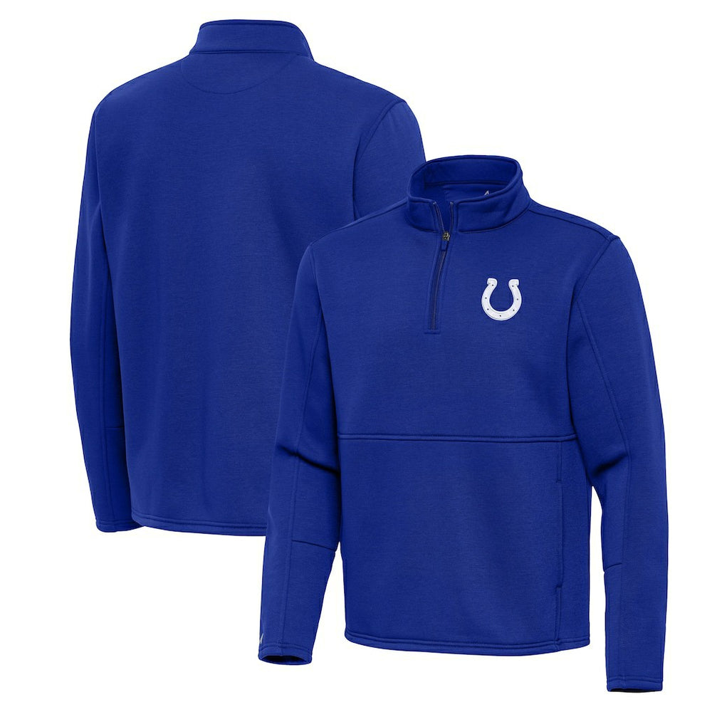 Indianapolis Colts Antigua Twist Quarter-Zip Pullover Jacket Royal