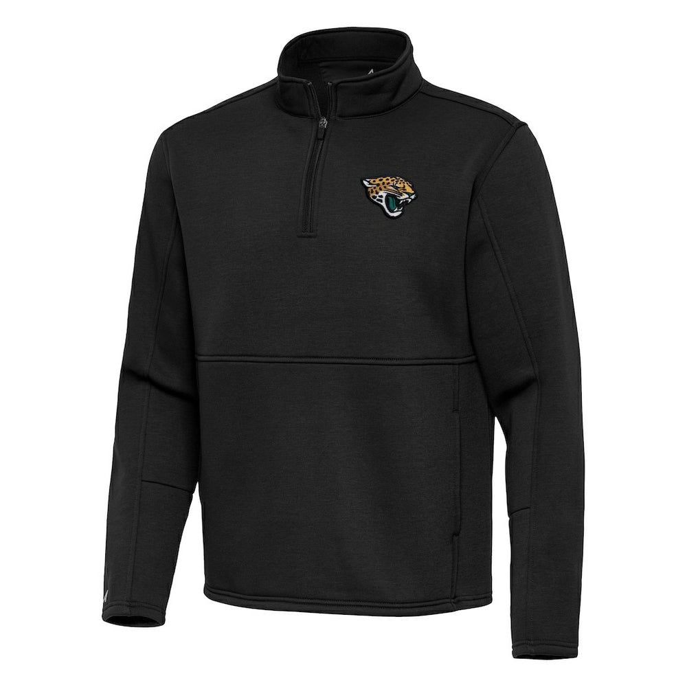 Jacksonville Jaguars Antigua Twist Quarter-Zip Pullover Jacket Black