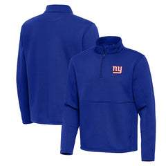 New York Giants Antigua Twist Quarter-Zip Pullover Jacket Royal