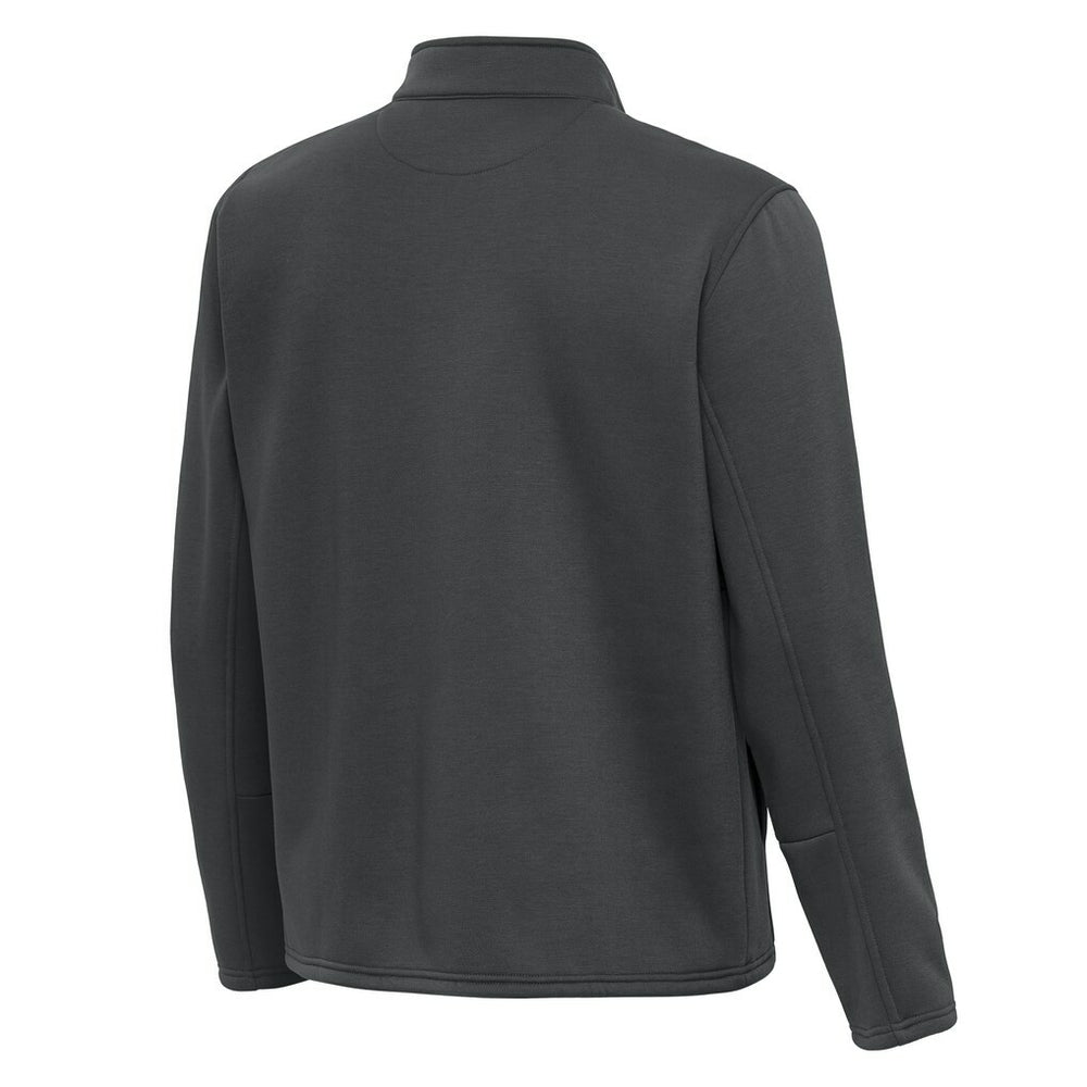 Pittsburgh Steelers Antigua Twist Quarter-Zip Pullover Jacket Pewter