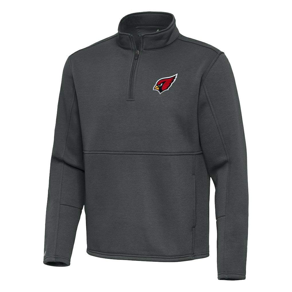 Arizona Cardinals Antigua Twist Quarter-Zip Pullover Jacket Pewter