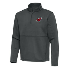 Arizona Cardinals Antigua Twist Quarter-Zip Pullover Jacket Pewter