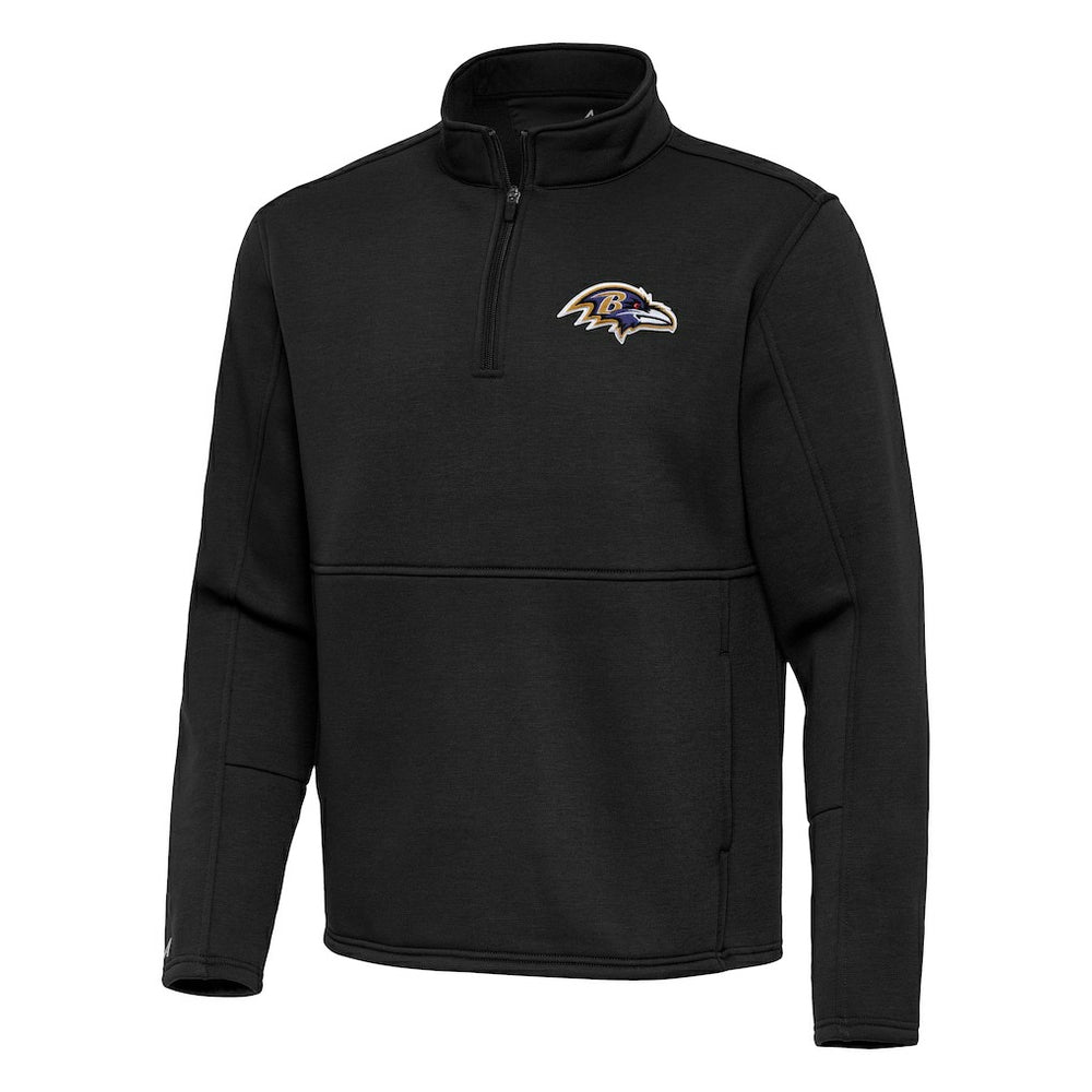 Baltimore Ravens Antigua Twist Quarter-Zip Pullover Jacket Black