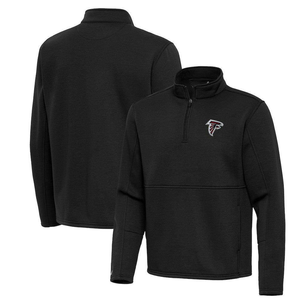 Atlanta Falcons Antigua Twist Quarter-Zip Pullover Jacket Black