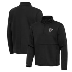 Atlanta Falcons Antigua Twist Quarter-Zip Pullover Jacket Black