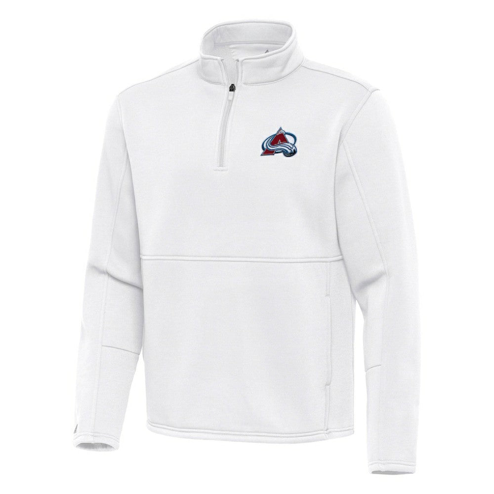 Colorado Avalanche Antigua Twist Quarter-Zip Pullover Jacket - White - NHL 202264693