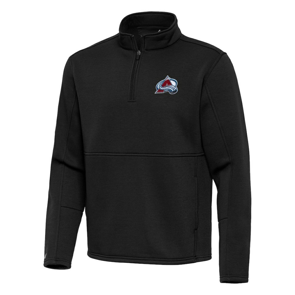 Colorado Avalanche Antigua Twist Quarter-Zip Pullover Jacket - Black - NHL 202264694