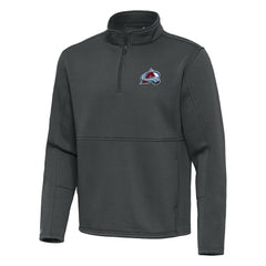 Colorado Avalanche Antigua Twist Quarter-Zip Pullover Jacket - Silver - NHL 202264695
