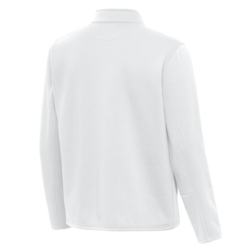 Columbus Blue Jackets Antigua Twist Quarter-Zip Pullover Jacket - White - NHL 202264697