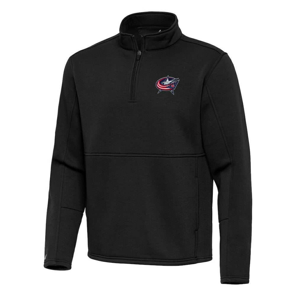 Columbus Blue Jackets Antigua Twist Quarter-Zip Pullover Jacket - Black - NHL 202264699