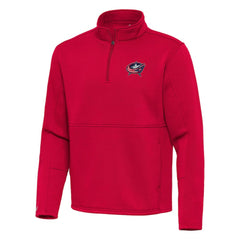 Columbus Blue Jackets Antigua Twist Quarter-Zip Pullover Jacket - Red - NHL 202264701