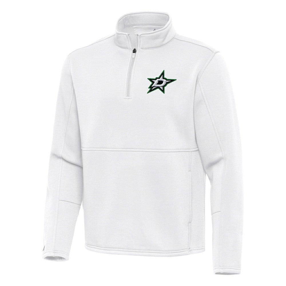 Dallas Stars Antigua Twist Quarter-Zip Pullover Jacket - White - NHL 202264702